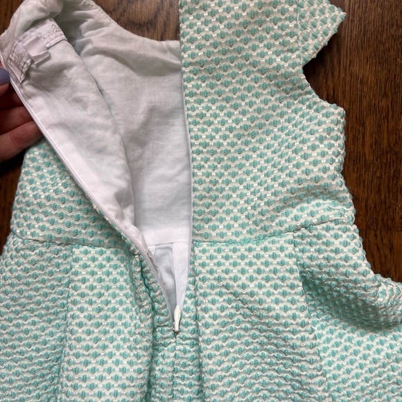 Tartine et Chocolat White and Turquoise Occasion Dress - Picture 7 of 9